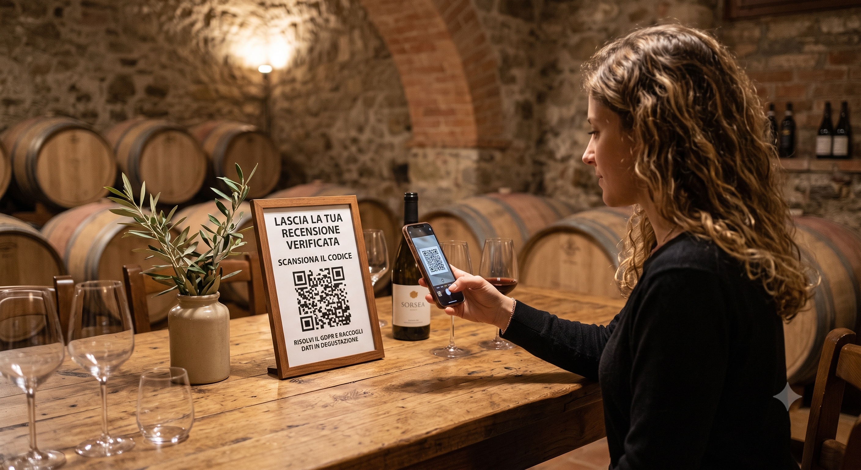 QR code in cantina: digitalizza la degustazione e raccogli lead