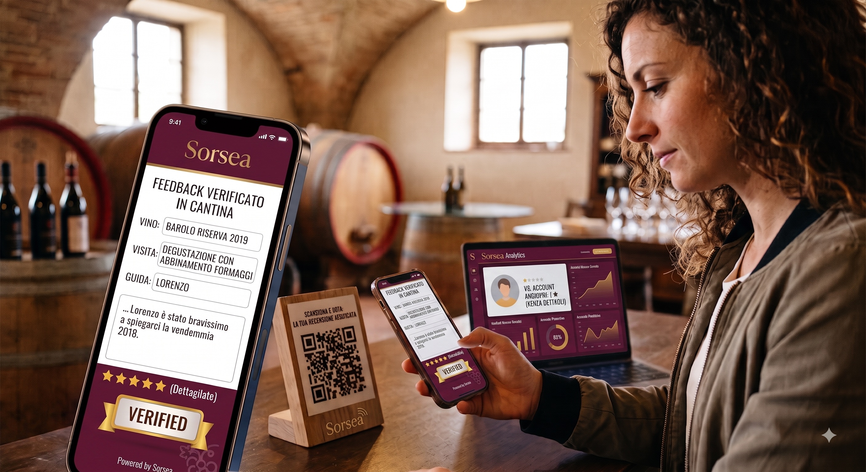 Recensioni verificate in cantina: più valore di Google