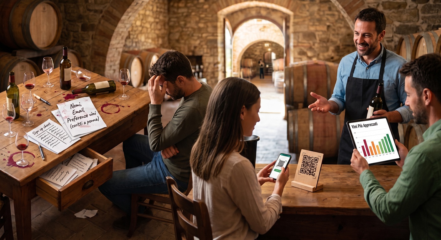 Dati visitatori in cantina: cosa puoi fare (e cosa no)